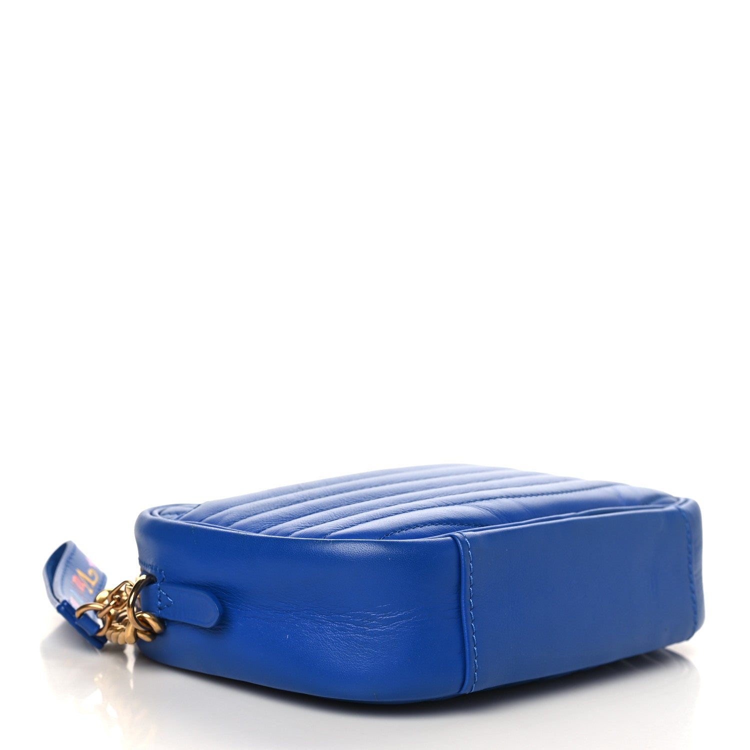 Louis Vuitton Calfskin New Wave Camera Bag Bleu Neon 4 of 8