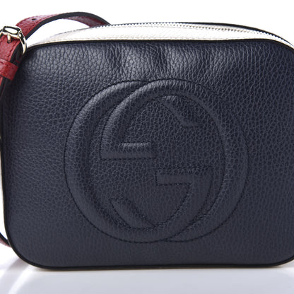 Gucci Dollar Calfskin Small Soho Disco Bag Blue Hibiscus Red Mystic White 11 of 11