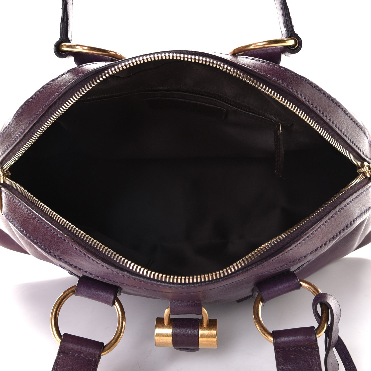 Saint Laurent Calfskin Medium Muse Purple 4 of 5