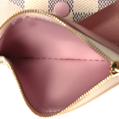 Louis Vuitton Damier Azur Victorine Wallet Rose Ballerine 6 of 9