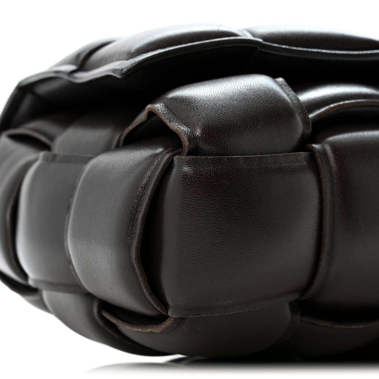 Nappa Maxi Intrecciato Padded Cassette Crossbody Bag Fondant