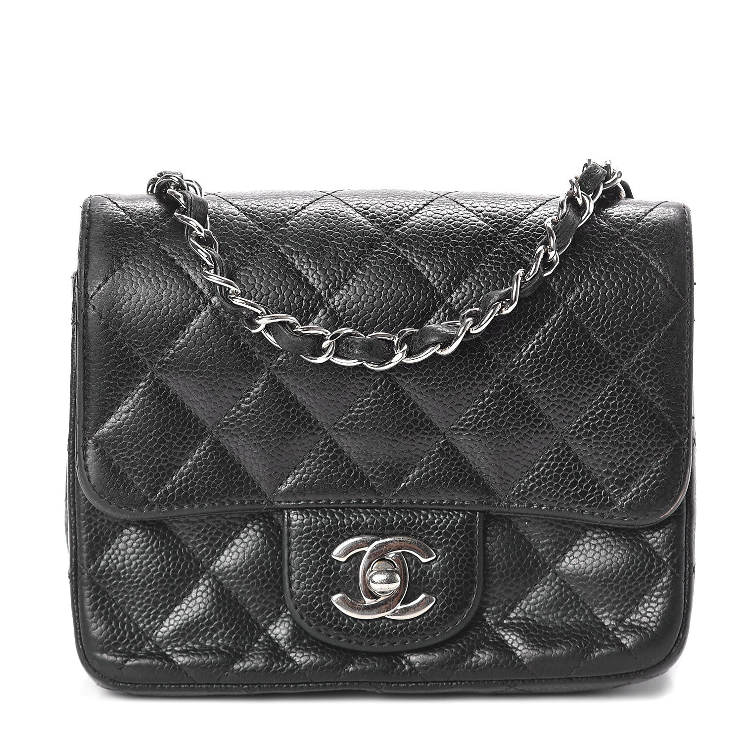 Chanel Caviar Quilted Mini Square Flap Black 1 of 8