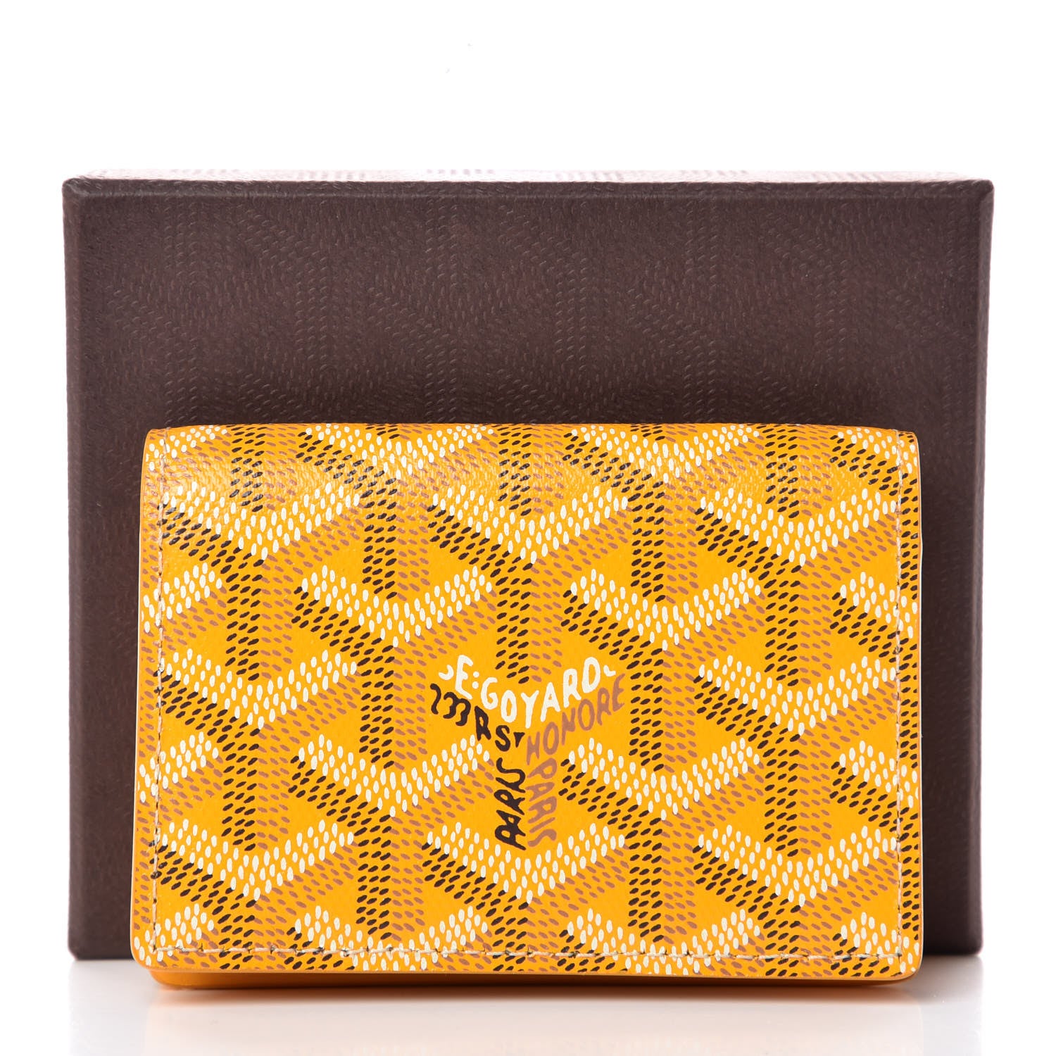 Goyard Goyardine Business Card Holder Yellow 12 of 12