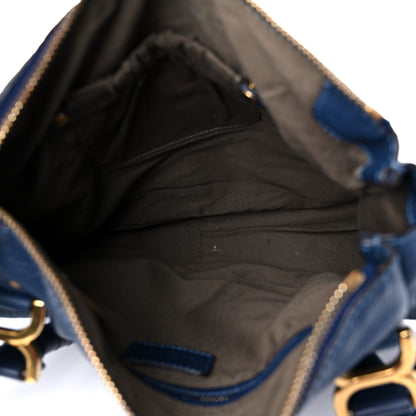 Chloe Calfskin Medium Marcie Satchel Navy 4 of 23