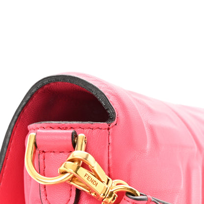 Fendi Nappa FF 1974 Embossed Mini Baguette Lampone 12 of 12