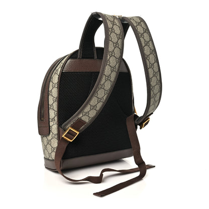 Gucci GG Supreme Monogram Calfskin Web Small Ophidia Day Backpack Beige Ebony New Acero 3 of 10