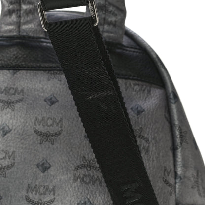 MCM Metallic Visetos Studded Small Dual Stark Backpack Silver 11 of 15
