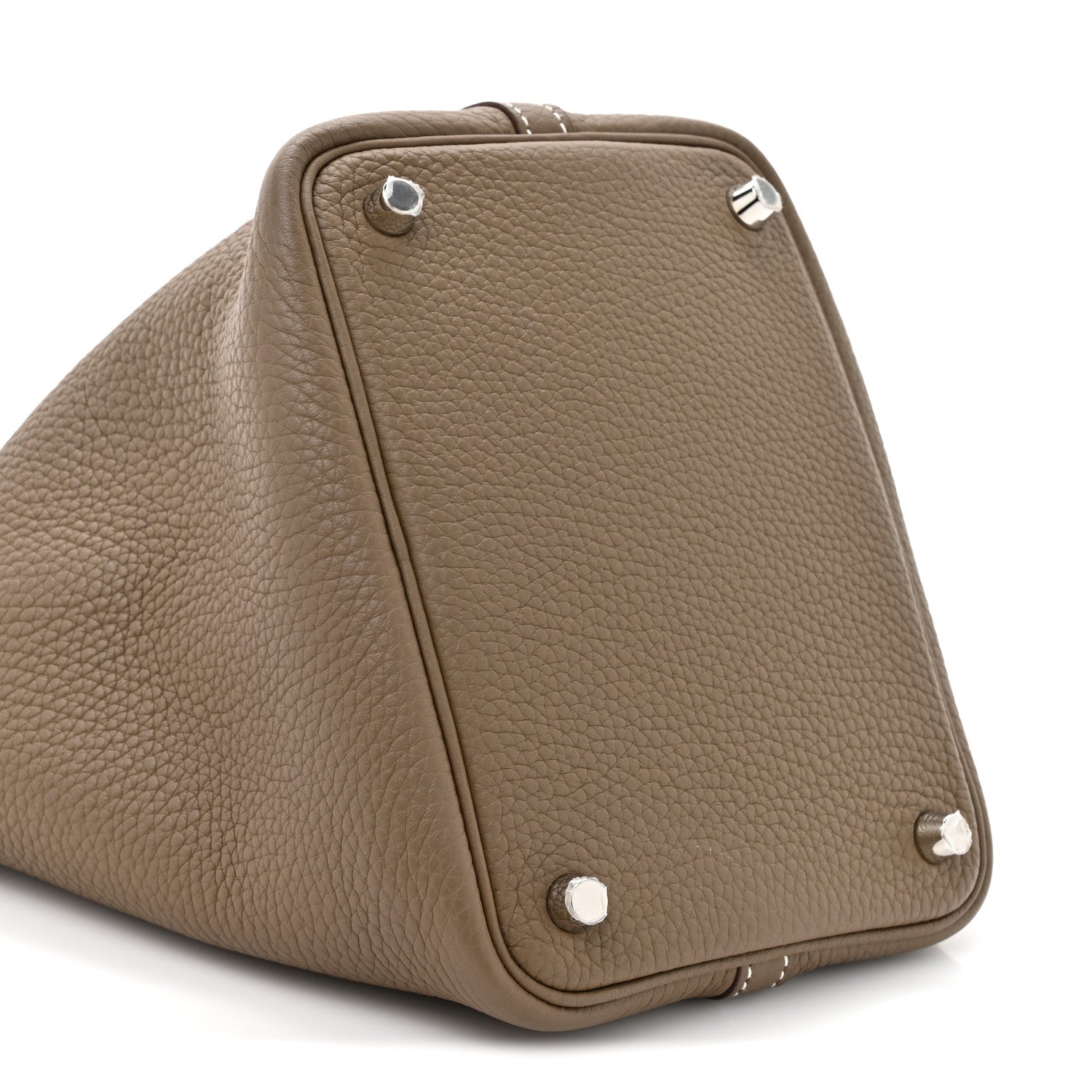 Hermes Taurillon Clemence Picotin Lock 18 PM Etoupe Etoupe 10 of 13