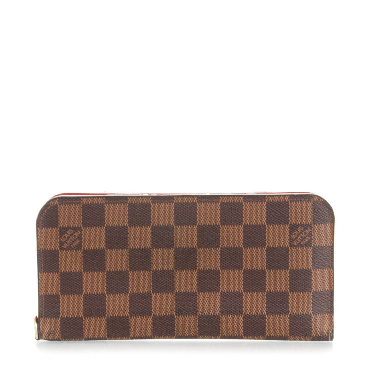 Louis Vuitton Damier Ebene Insolite Wallet Red 1 of 7