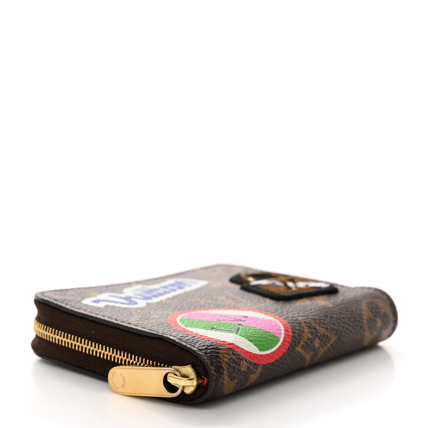 Monogram Travel Stickers Zippy Coin Purse