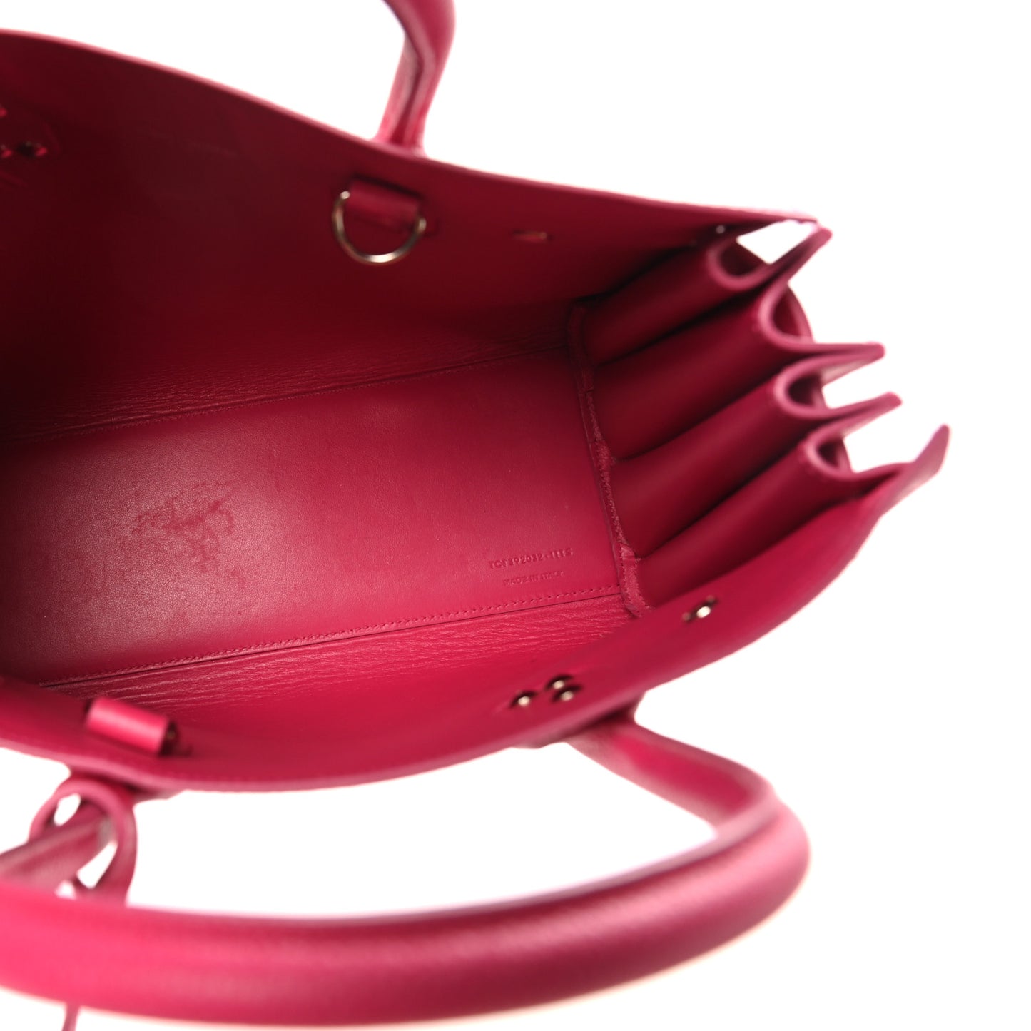 Grained Calfskin Baby Sac De Jour Lipstick Fuchsia