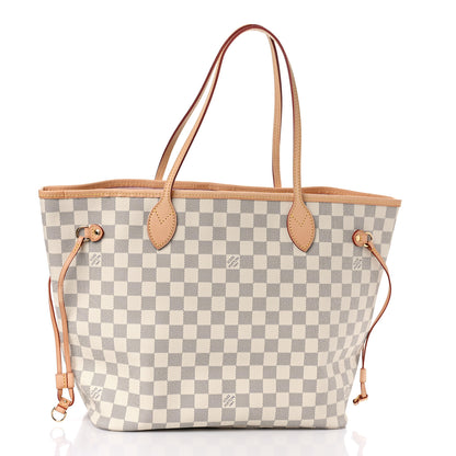 Louis Vuitton Damier Azur Neo Neverfull MM Rose Ballerine 4 of 9