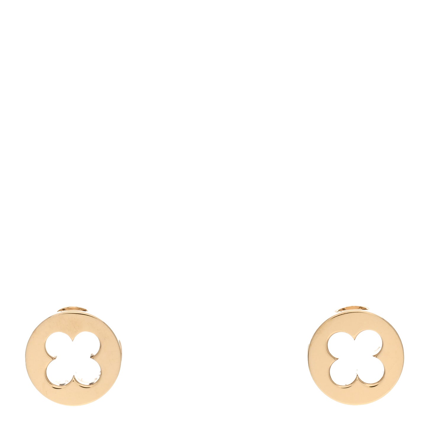 18K Yellow Gold Empreinte Ear Studs Earrings