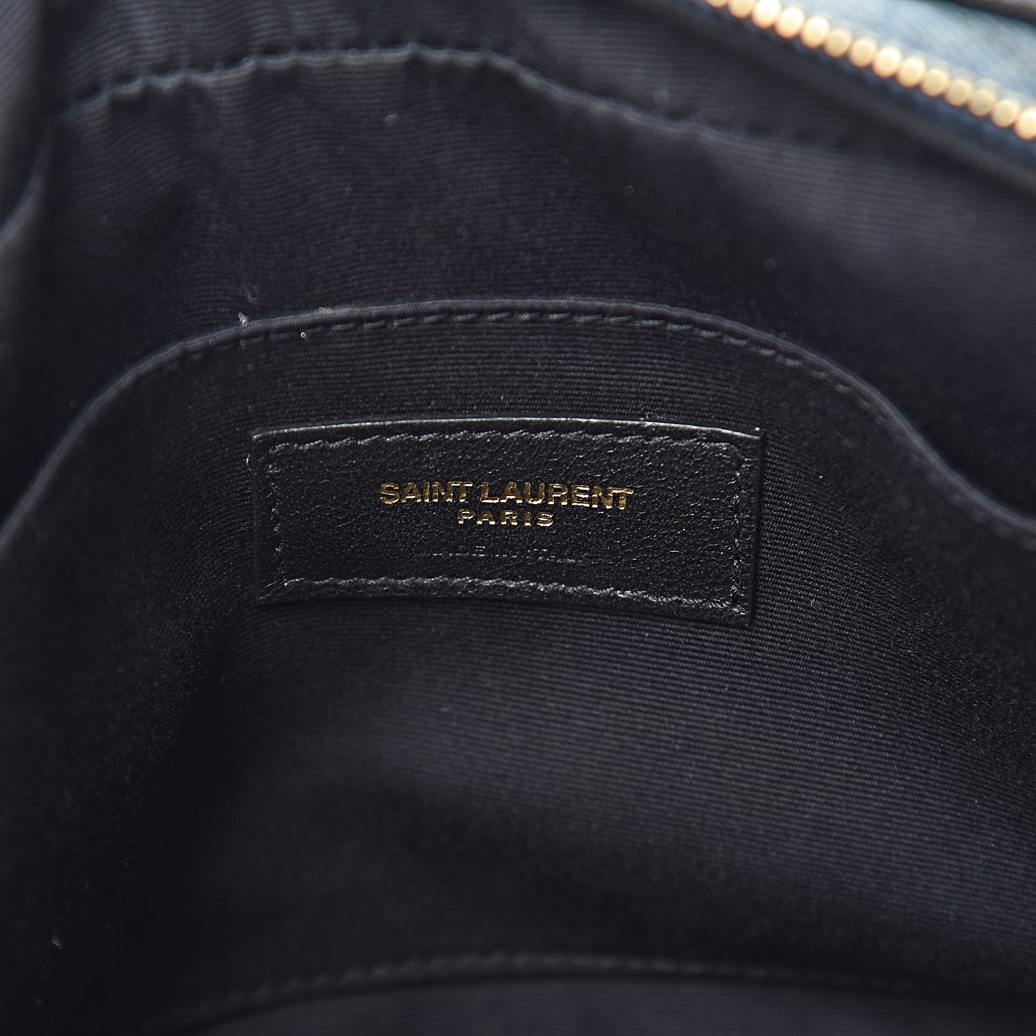 Saint Laurent Denim Matelasse Quilted Summer Embroidered Classic Monogram Camera Bag Blue 6 of 11