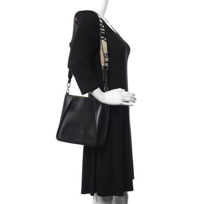 Stella McCartney Eco Alter Nappa Perforated Logo Mini Crossbody Black 2 of 10