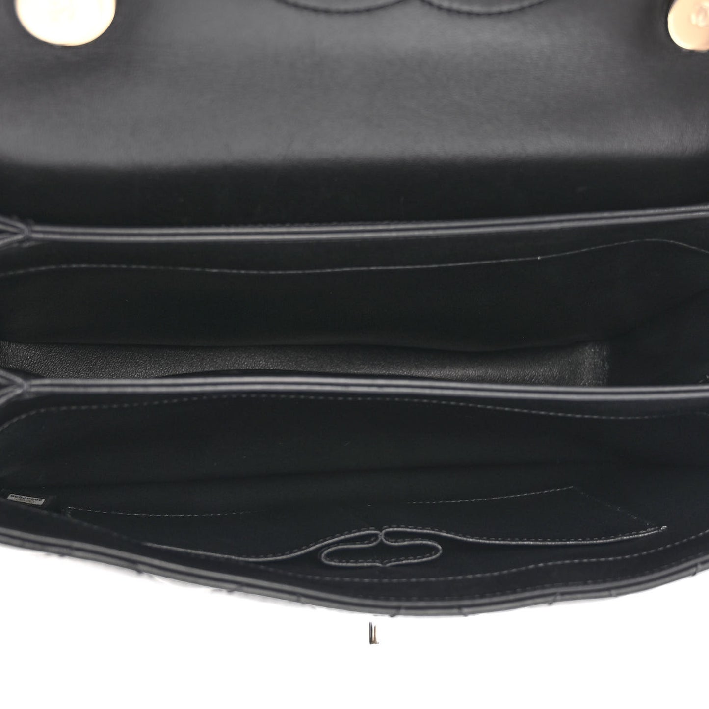 Lambskin Quilted Medium Trendy CC Flap Dual Handle Bag Black