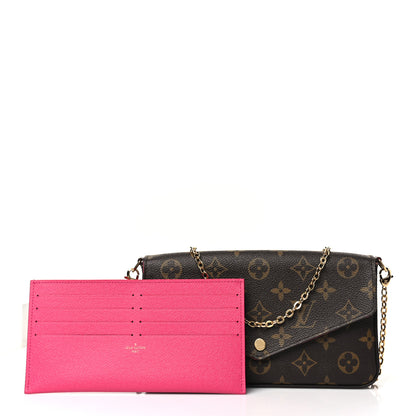 Louis Vuitton Monogram My LV World Tour Pochette Felicie Chain Wallet Hot Pink 3 of 11