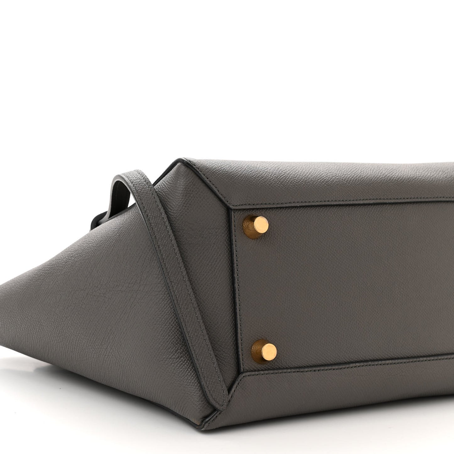Grained Calfskin Mini Belt Bag Grey