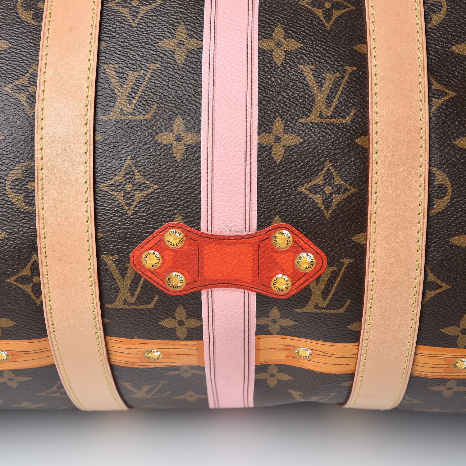 Louis Vuitton Monogram Summer Trunks Keepall Bandouliere 50 15 of 15