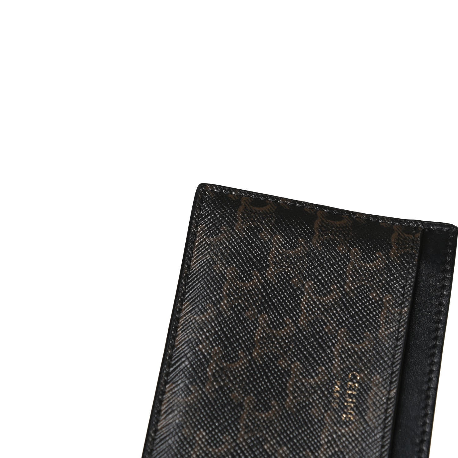 Celine Triomphe Canvas Card Holder Black 8 of 9