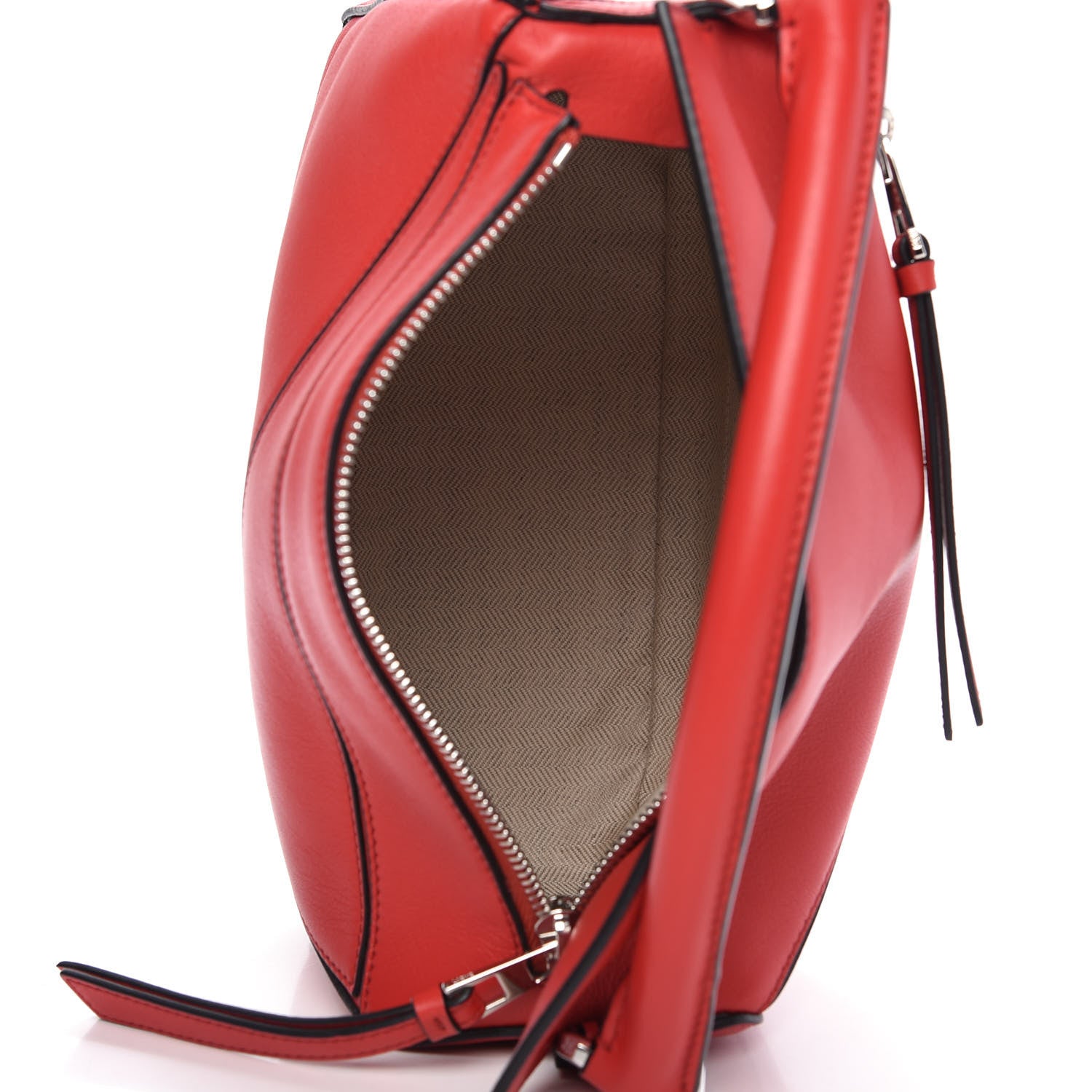 Loewe Calfskin Small Puzzle Bag Scarlet 5 of 9