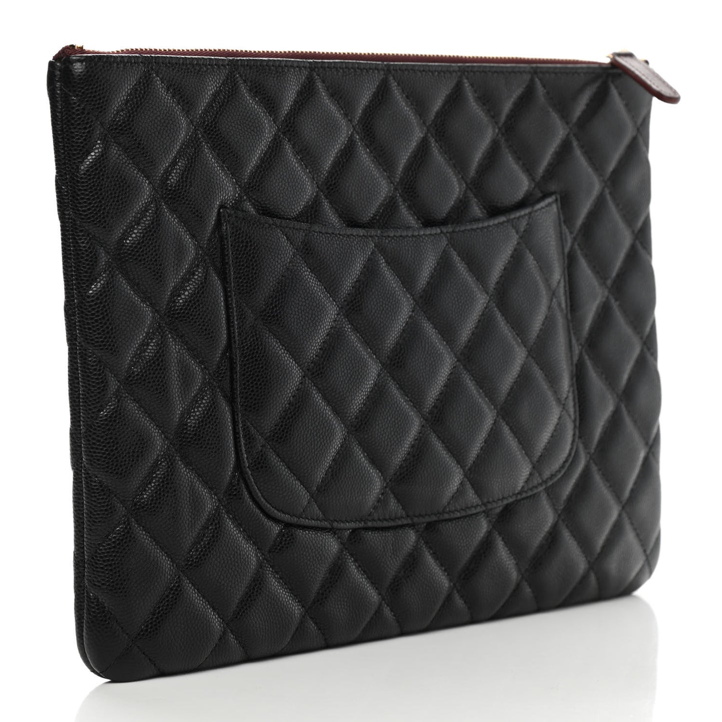 Caviar Quilted Medium Cosmetic Case Black