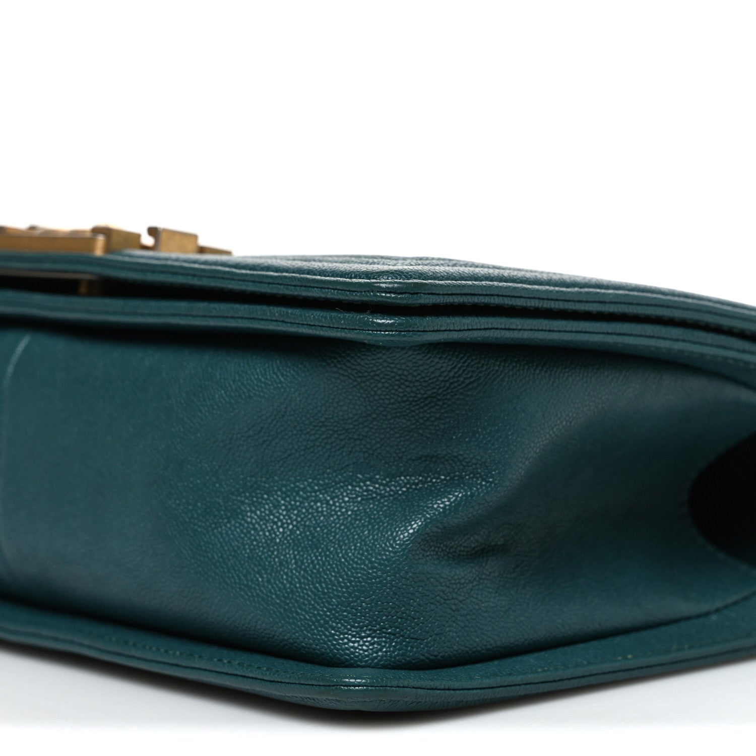 Chanel Caviar Quilted Medium Boy Flap Dark Green 10 of 10