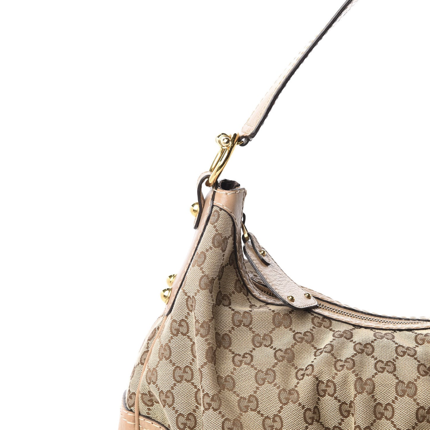 Monogram Medium Jockey Hobo Beige