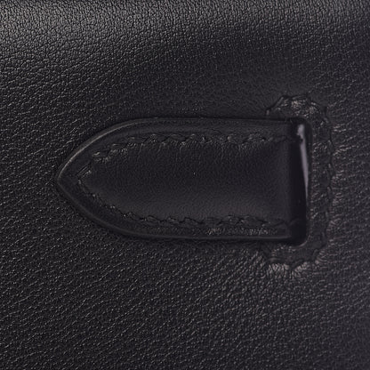 Hermes Swift Kelly Cut Clutch Pochette Black 19 of 24