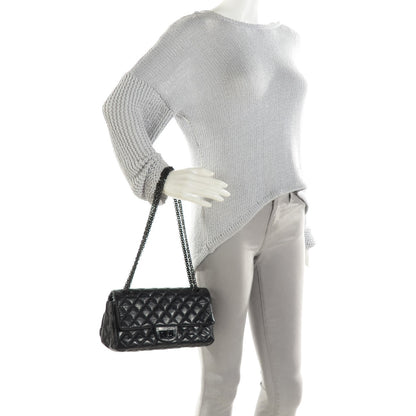 Chanel Aged Calfskin Quilted Accordion Reissue 2.55 Flap Black 2 of 8