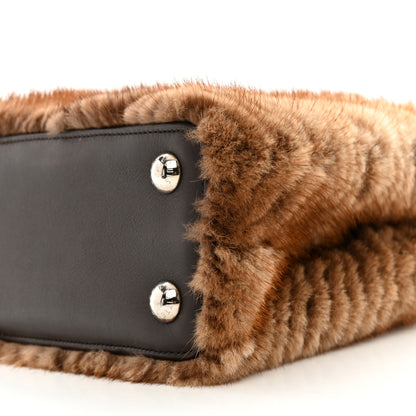 Louis Vuitton Mink Fur Capucines MM Dark Brown 9 of 9