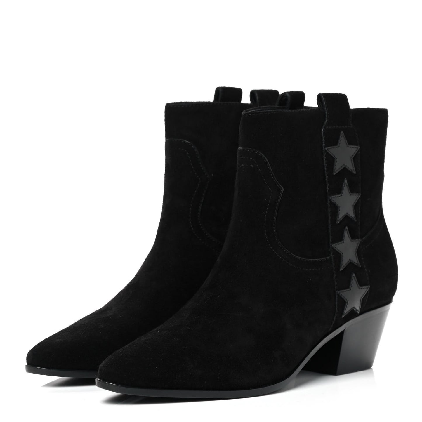Suede Rock 40 Stars Ankle Boots 35 Black