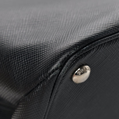 Prada Saffiano Cuir Twin Tote Black 9 of 21