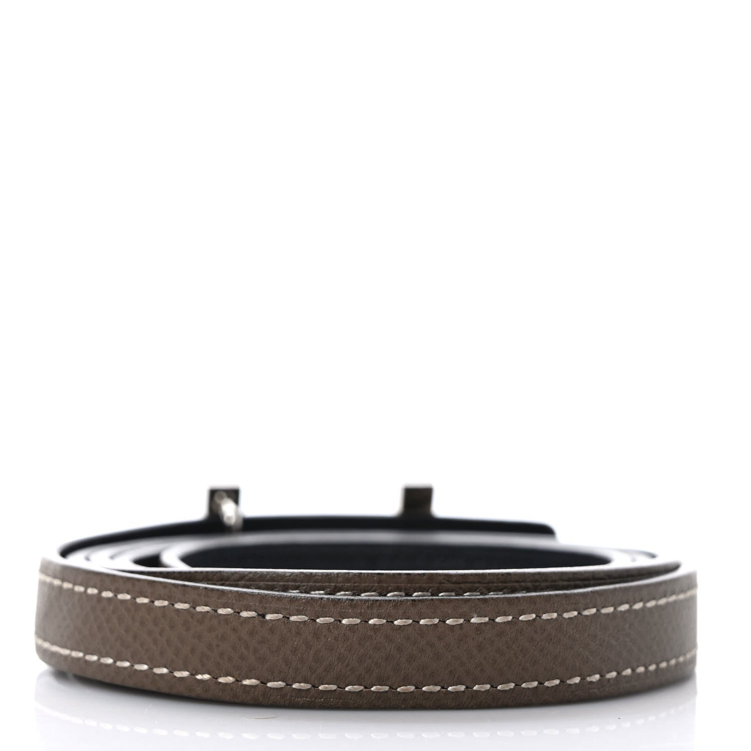 Hermes Epsom Swift 13mm Focus Belt 80 Etoupe Black 2 of 5
