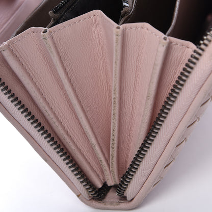 Bottega Veneta Nappa Intrecciato Zip Around Wallet Lotus 11 of 17
