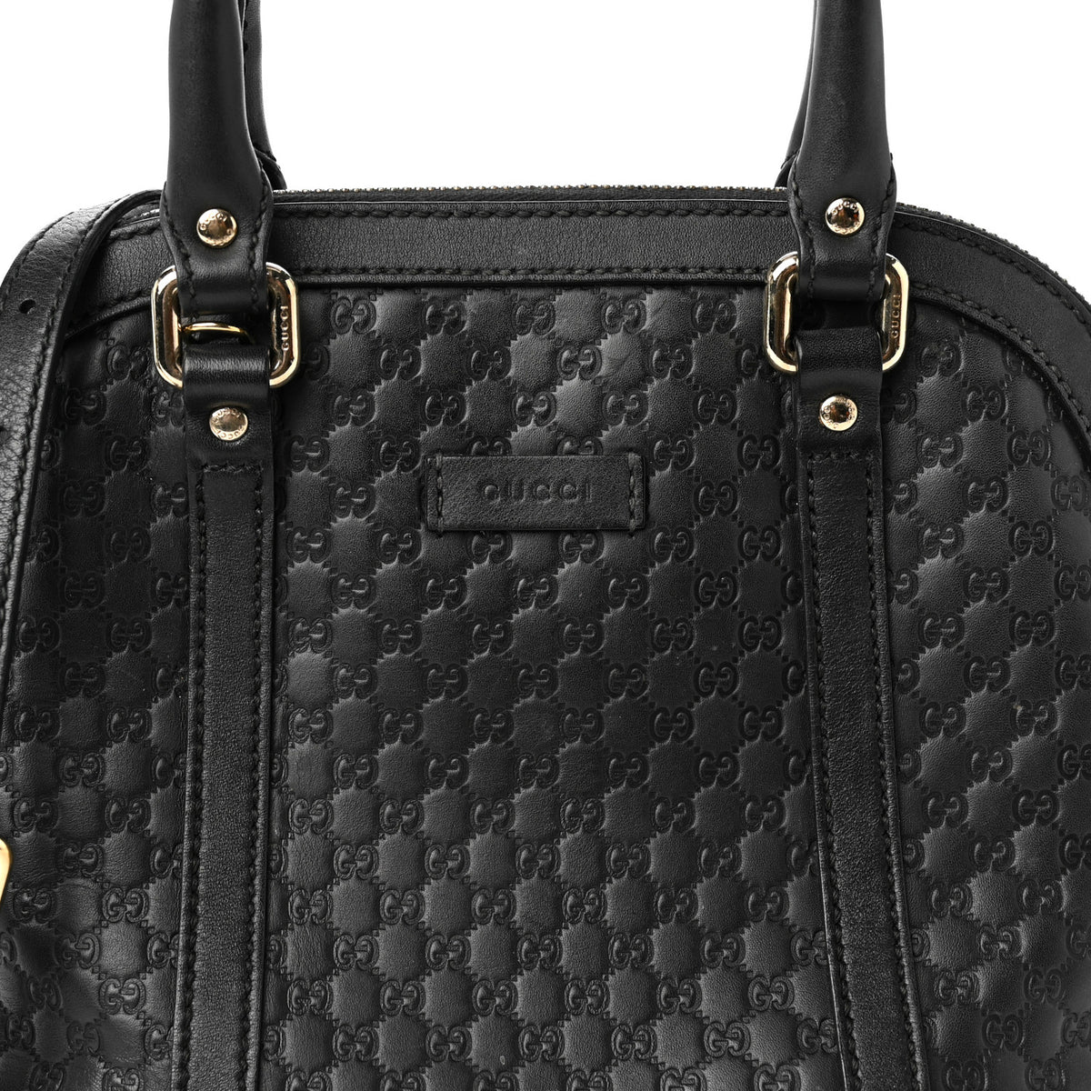 Microguccissima Mini Dome Bag Black