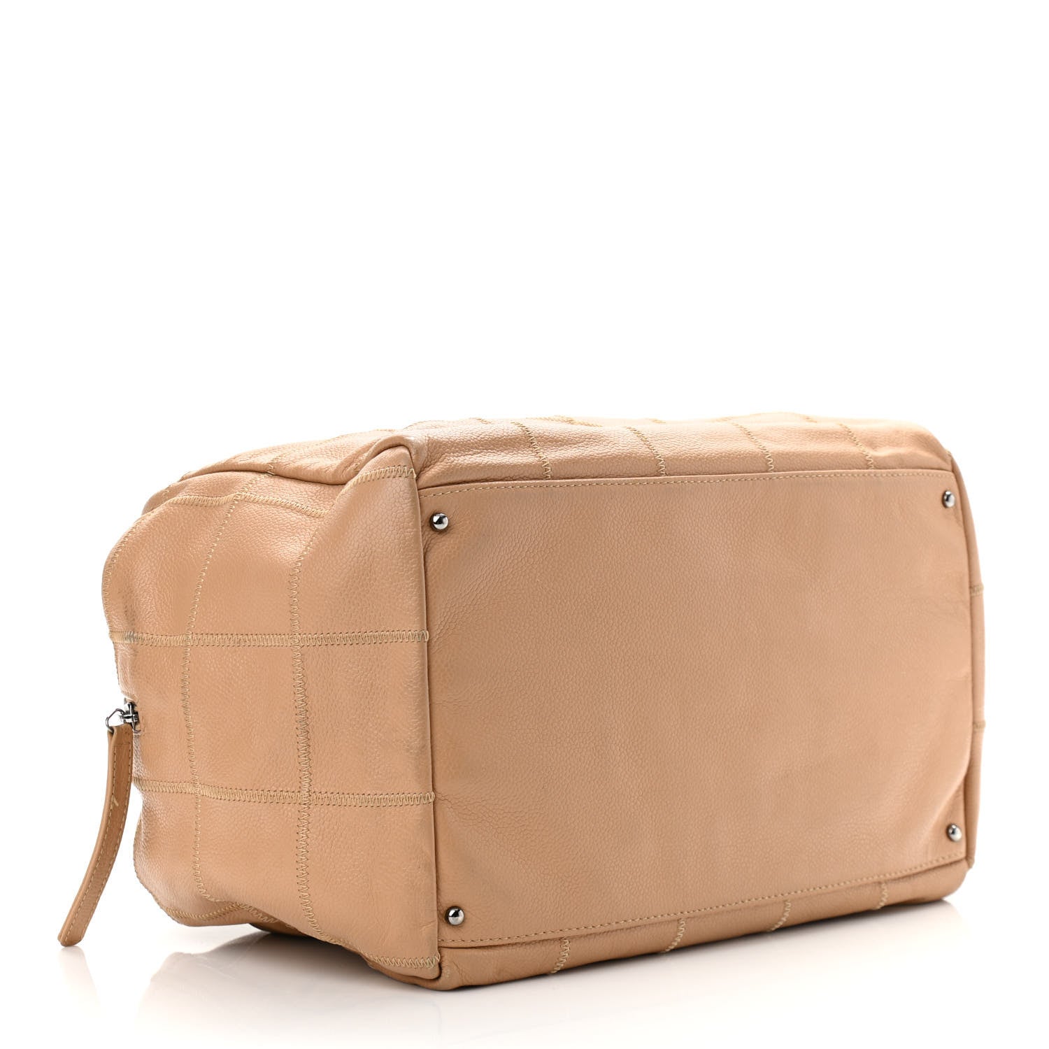 Chanel Caviar Square Stitched Tote Beige 3 of 13
