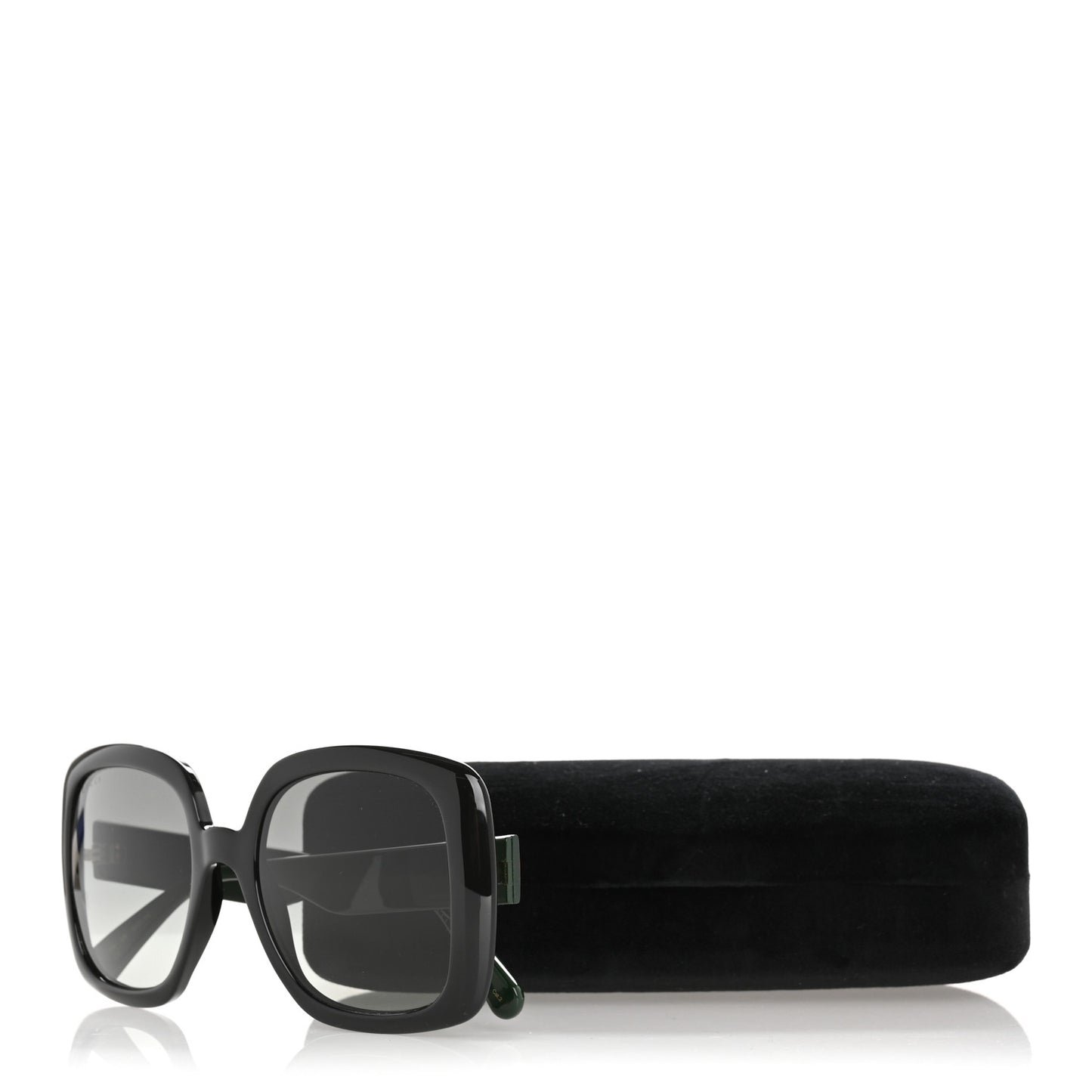 Acetate Square GG Web Sunglasses GG0713S Black