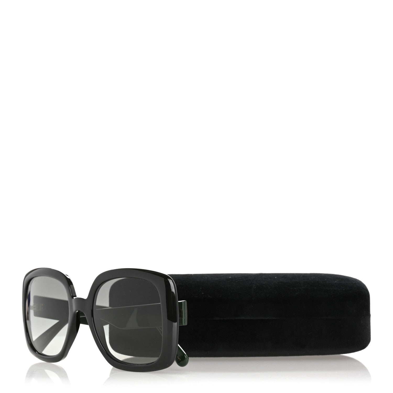 Gucci Acetate Square GG Web Sunglasses GG0713S Black 9 of 9