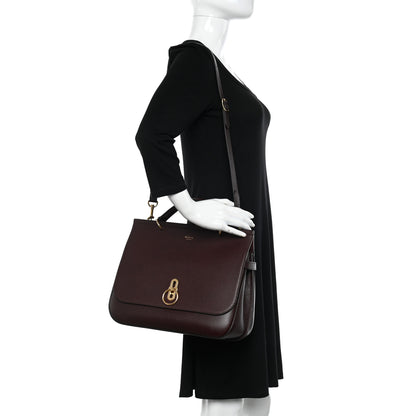 Mulberry Natural Grain Leather Amberley Satchel Oxblood 2 of 10