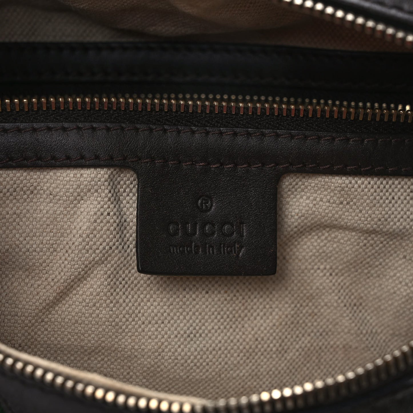 Monogram Vintage Web Small Boston Dark Brown