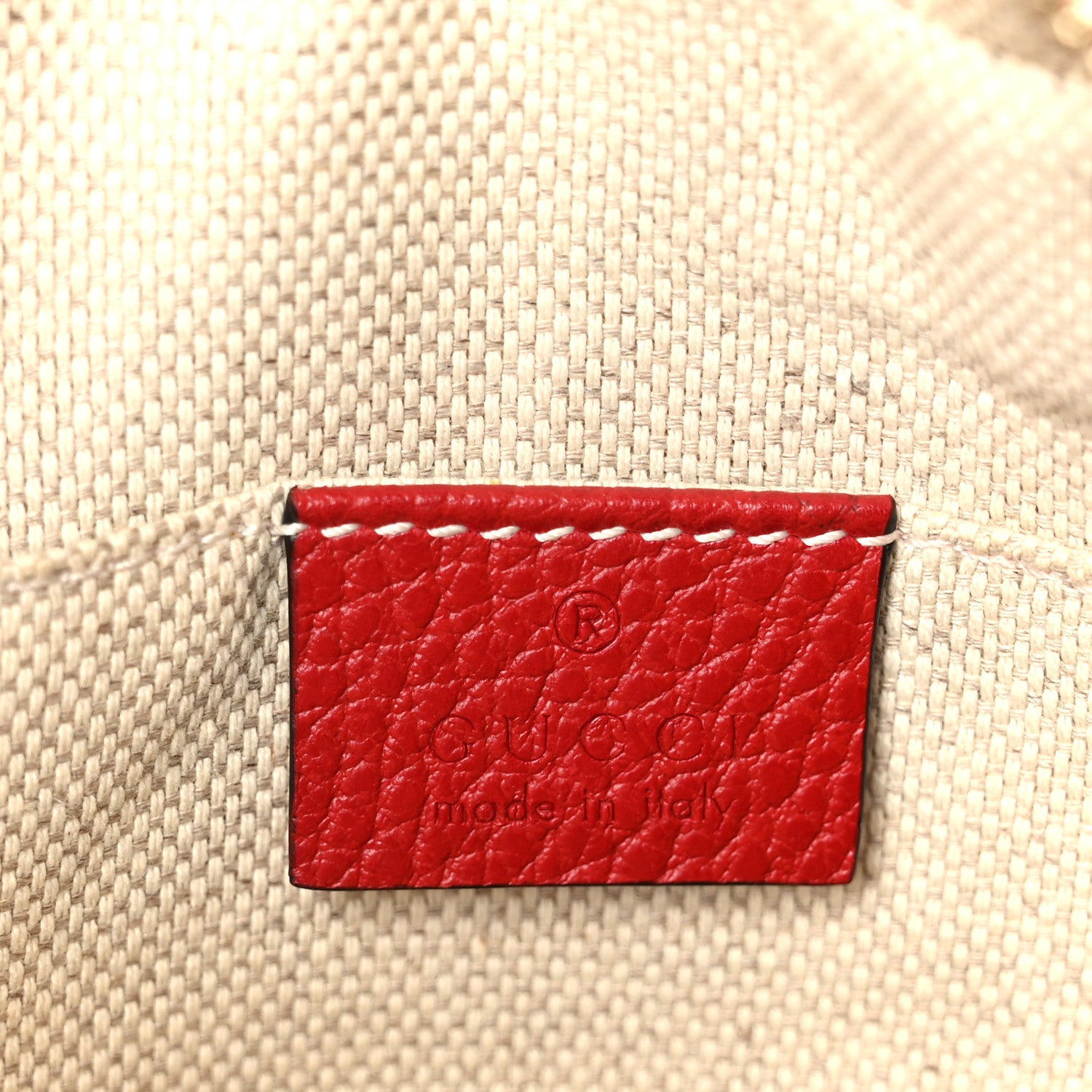 Gucci Dollar Calfskin Bi-Color Small Soho Disco Bag New Rosette Hibiscus Red 6 of 11