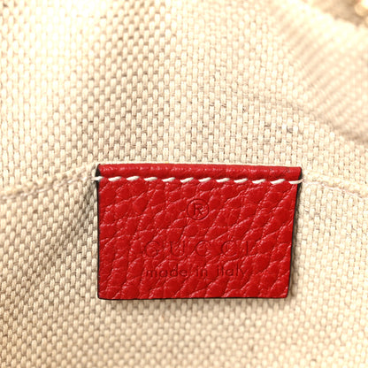 Gucci Dollar Calfskin Bi-Color Small Soho Disco Bag New Rosette Hibiscus Red 6 of 11