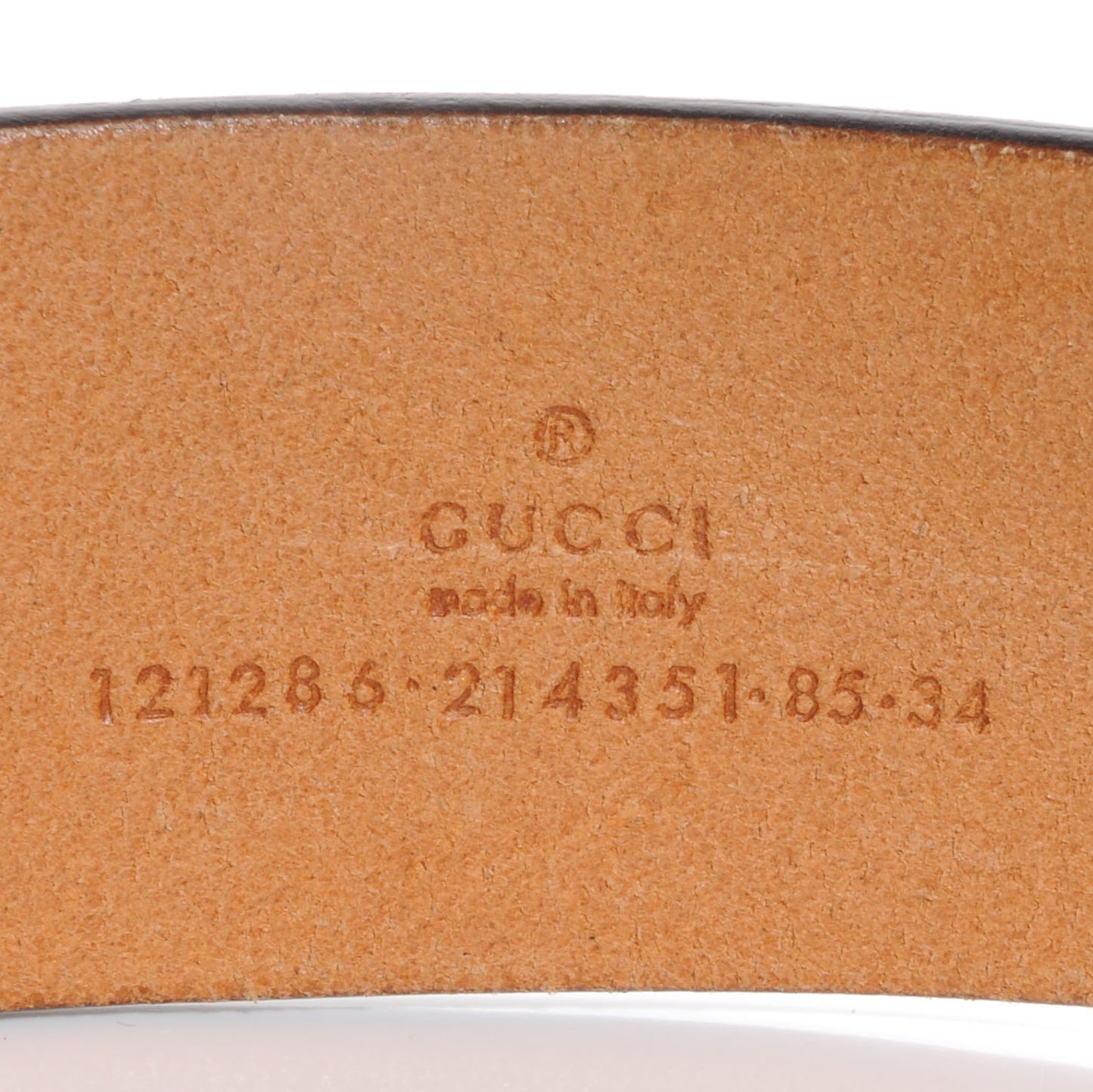Leather Blondie GG Buckle Belt 85 34