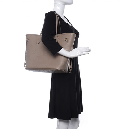 Louis Vuitton Empreinte Monogram Giant Neverfull MM Tourterelle 2 of 9