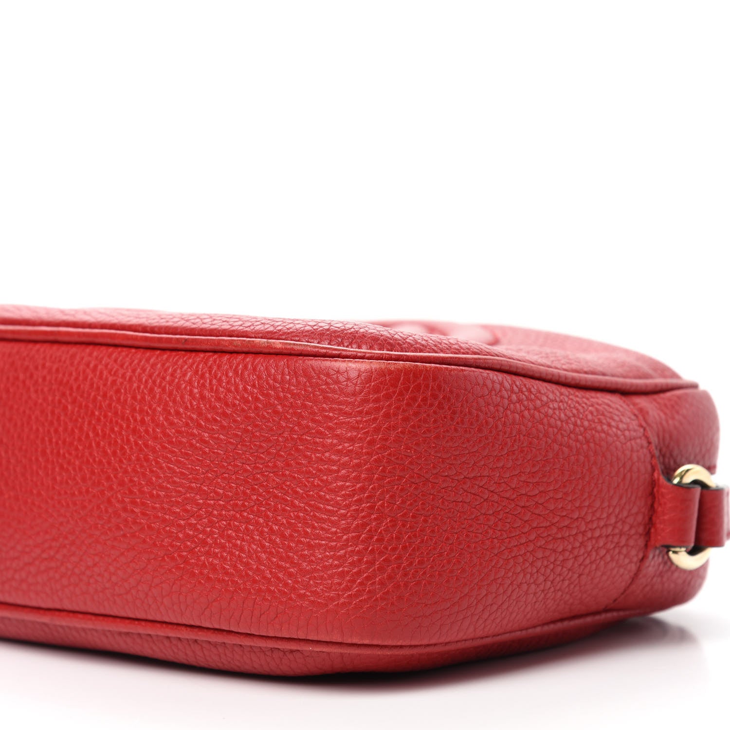 Gucci Pebbled Calfskin Small Soho Disco Bag Tabasco Red 7 of 16