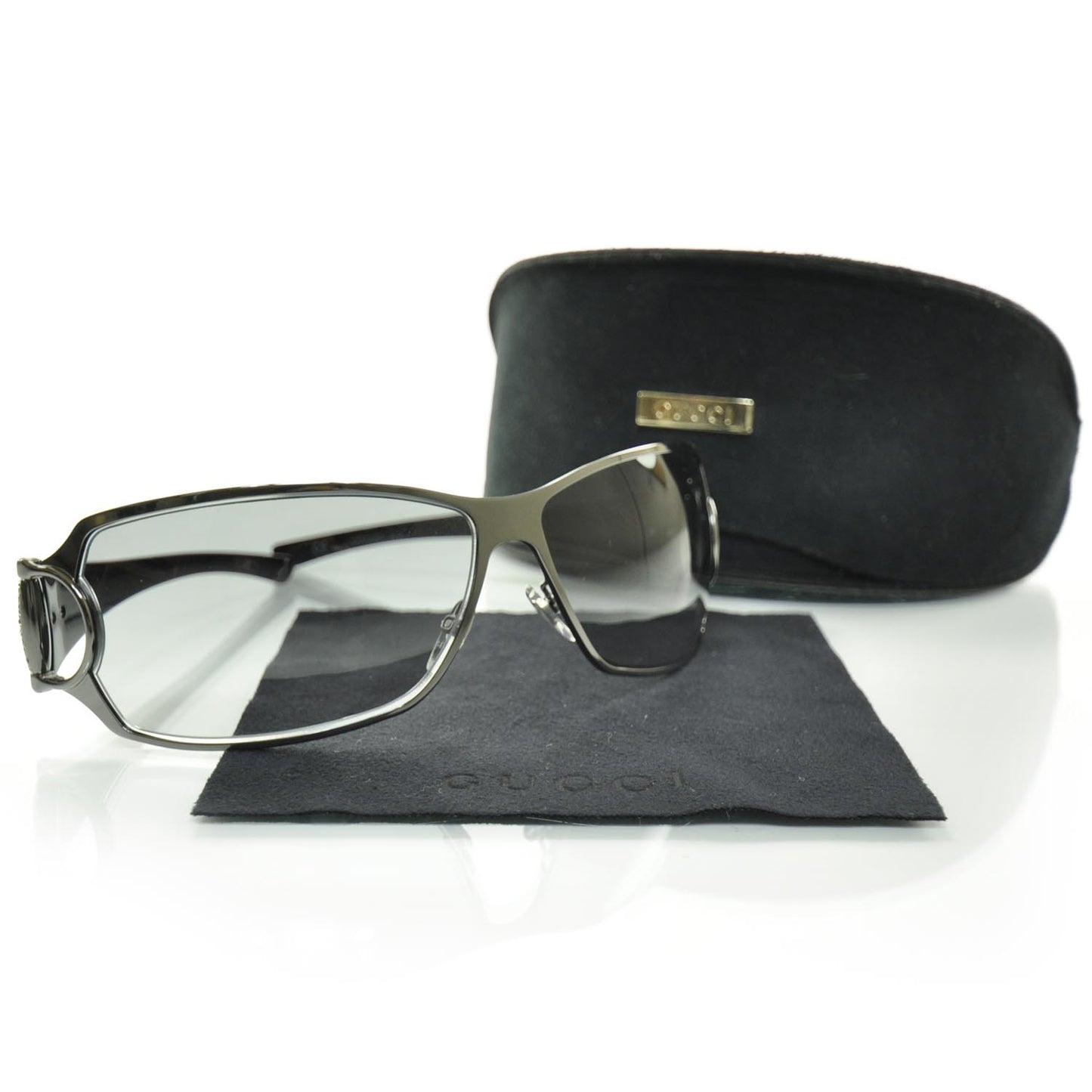Strass Horsebit Sunglasses Black 2740