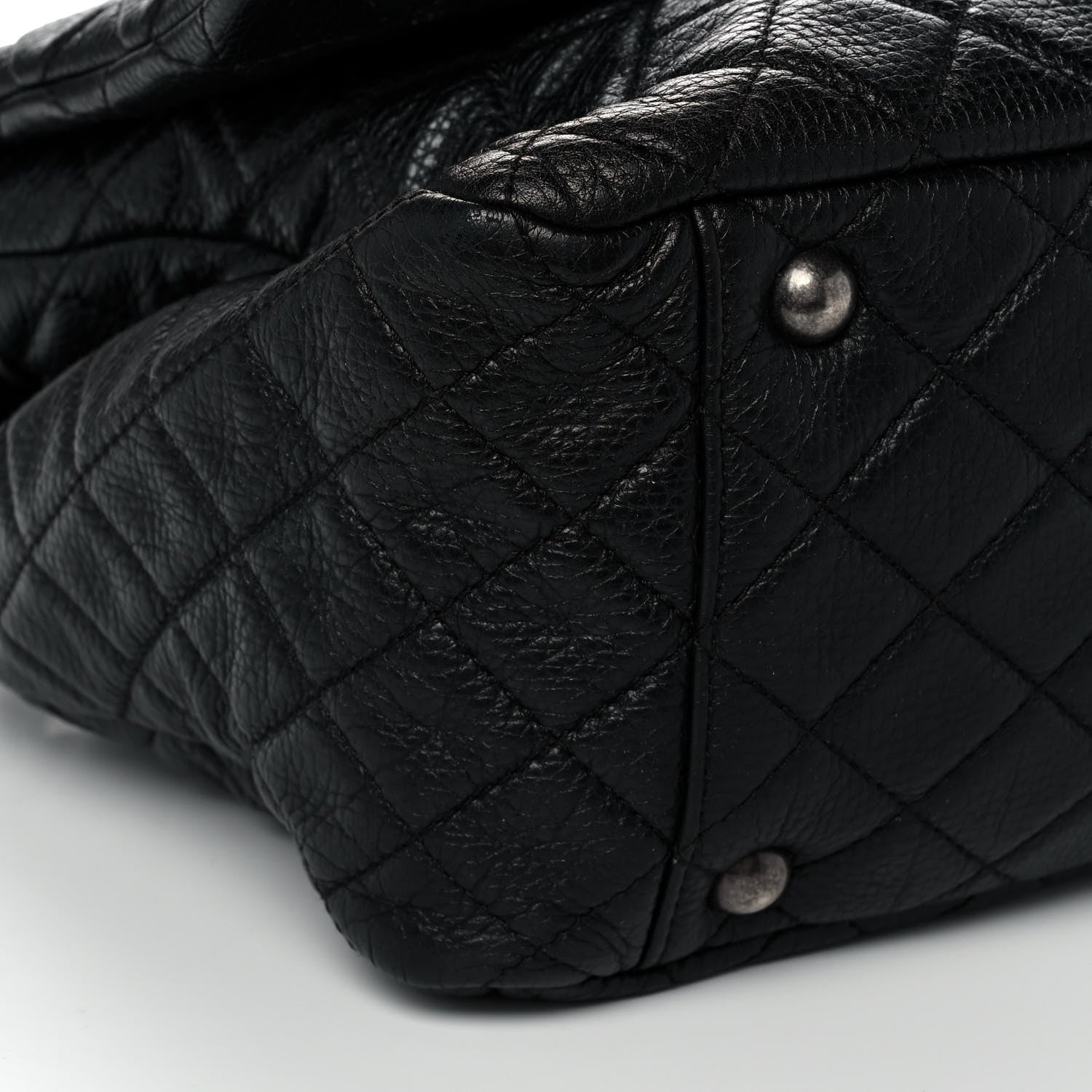 Chanel Calfskin Quilted XXL Travel Flap Bag Black 8 of 10