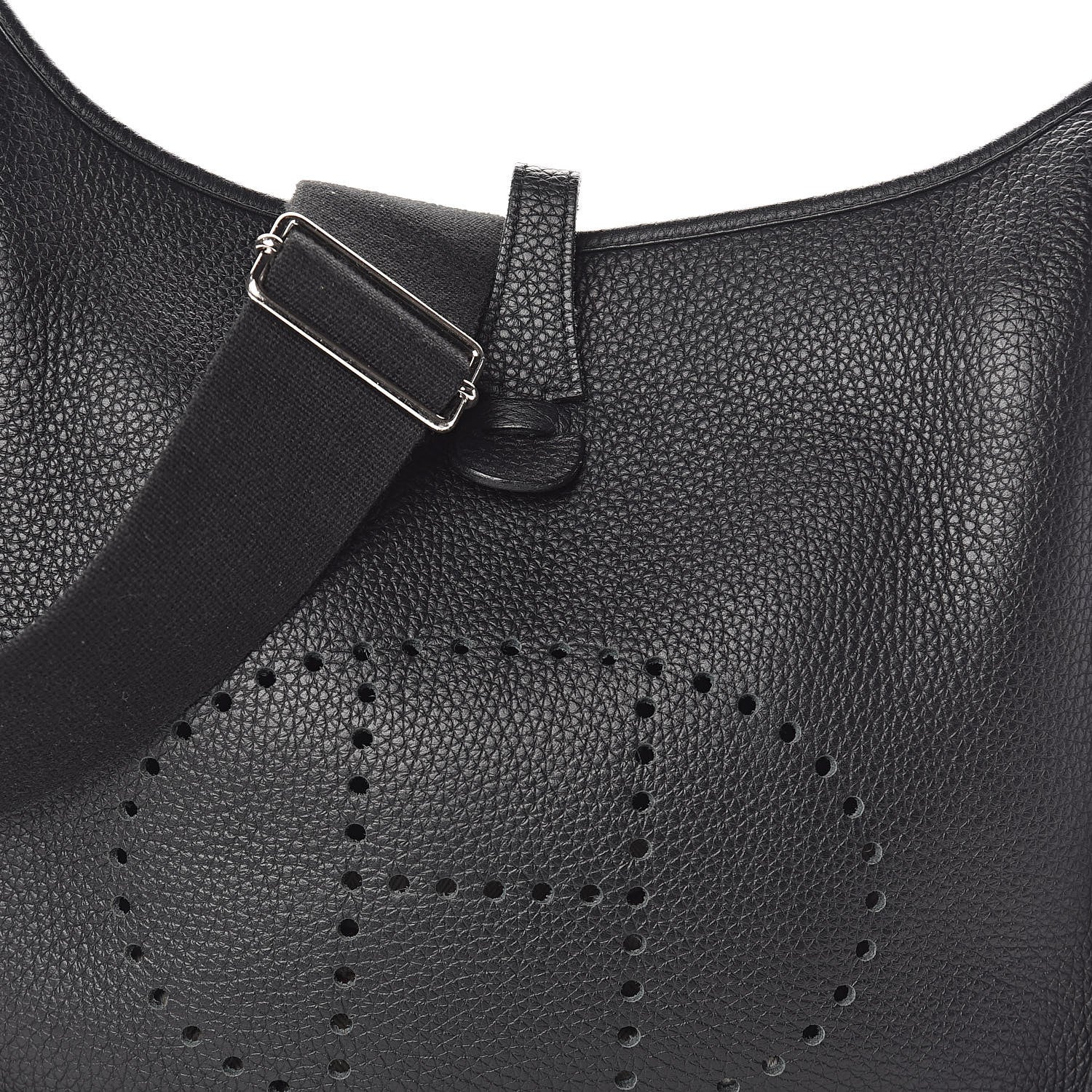 Hermes Taurillon Clemence Evelyne III PM Black 8 of 10