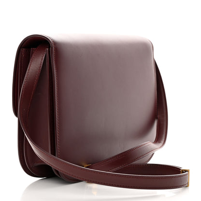 Celine Box Calfskin Medium Classic Box Flap Bag Burgundy 3 of 21